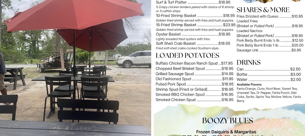 The Blues & BBQ Juke Joint Menu