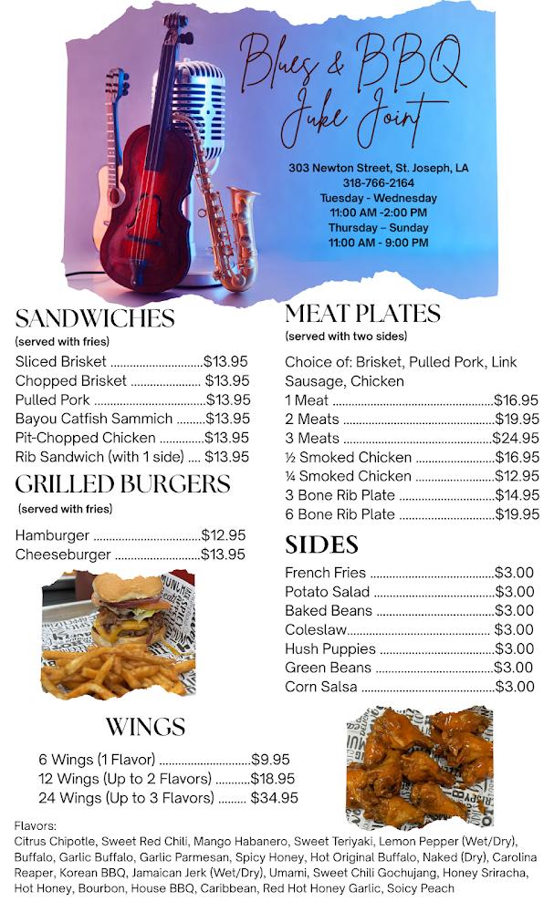 The Blues & BBQ Juke Joint Menu image 2